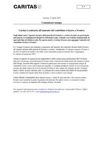 Negli ultimi anni, l’Agenzia europea della guardia di frontiera e costiera Frontex ha partecipato attivamente ai respingimenti illegali di richiedenti l’asilo, violando così il diritto fondamentale di ogni individuo di chiedere asilo. Per questo motivo, Caritas Svizzera non appoggia l’aumento del contributo elvetico a Frontex.