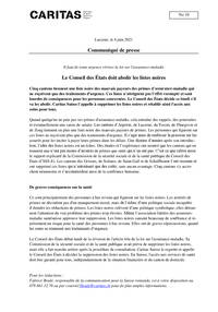 Cinq cantons tiennent une liste noire des mauvais payeurs des primes d’assurance-maladie qui ne reçoivent que des traitements d'urgence. Ces listes n’atteignent pas l’effet escompté et sont lourdes de conséquences pour les personnes concernées. Le Conseil des États décide ce lundi s’il va les abolir. Caritas Suisse l’appelle à supprimer les listes noires et rétablir ainsi l'accès aux soins pour tous.