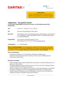 Migrationsbewegungen aus Afghanistan sind in den Medien und der Wissenschaft bisweilen einseitig thematisiert worden. Im Seminar wenden wir uns zunächst den verschiedenen Deutungen und Bedeutungen in Geschichte, wissenschaftlicher Theorie und im Rahmen der gegenwärtigen Behandlung von Flucht und Migration in der Öffentlichkeit zu.