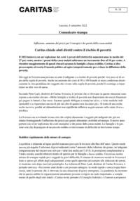 Il 2023 inizierà con un’esplosione dei costi: i prezzi dell’elettricità aumenteranno in media del 27 per cento, mentre i premi della cassa malati subiranno un incremento fino al 10 per cento. A risentire maggiormente di questi rincari saranno le famiglie a basso reddito. Caritas si dice preoccupata ed esorta il mondo politico ad agire tempestivamente per evitare la diffusione della povertà.
