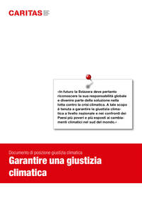 «In futuro la Svizzera deve pertanto
riconoscere la sua responsabilità globale
e divenire parte della soluzione nella
lotta contro la crisi climatica. A tale scopo
è tenuta a garantire la giustizia climatica a livello nazionale e nei confronti dei
Paesi più poveri e più esposti ai cambiamenti climatici nel sud del mondo.»